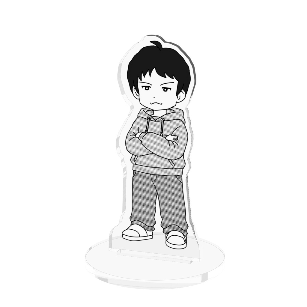 サム氏アクリルスタンド(ナルシスさんはウェザりたいモノクロ)