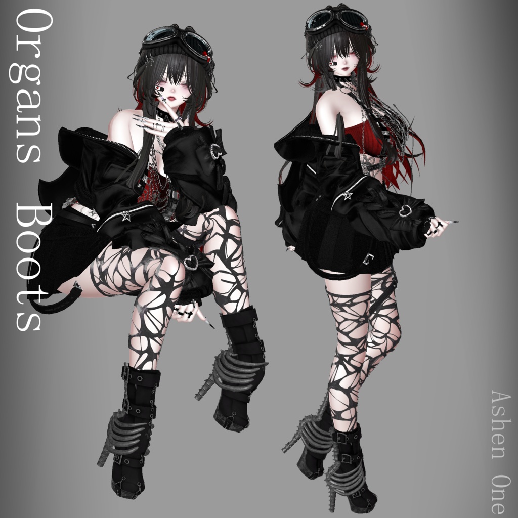 【#Ashenclothes】Organs Boots【VRChat】