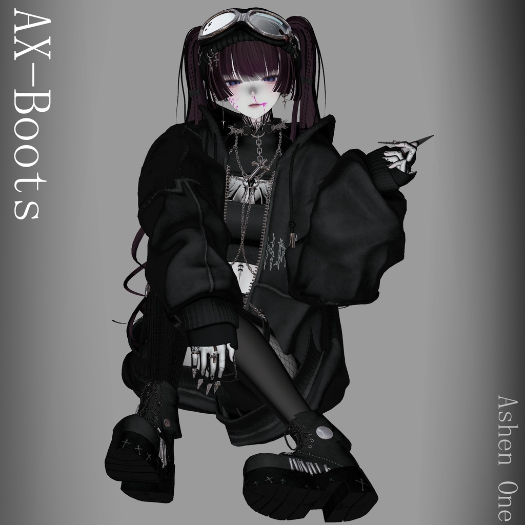 【#Ashenclothes】AX Boots【VRChat】