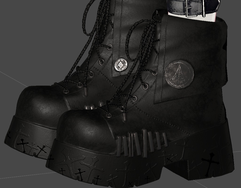 【#Ashenclothes】AX Boots【VRChat】