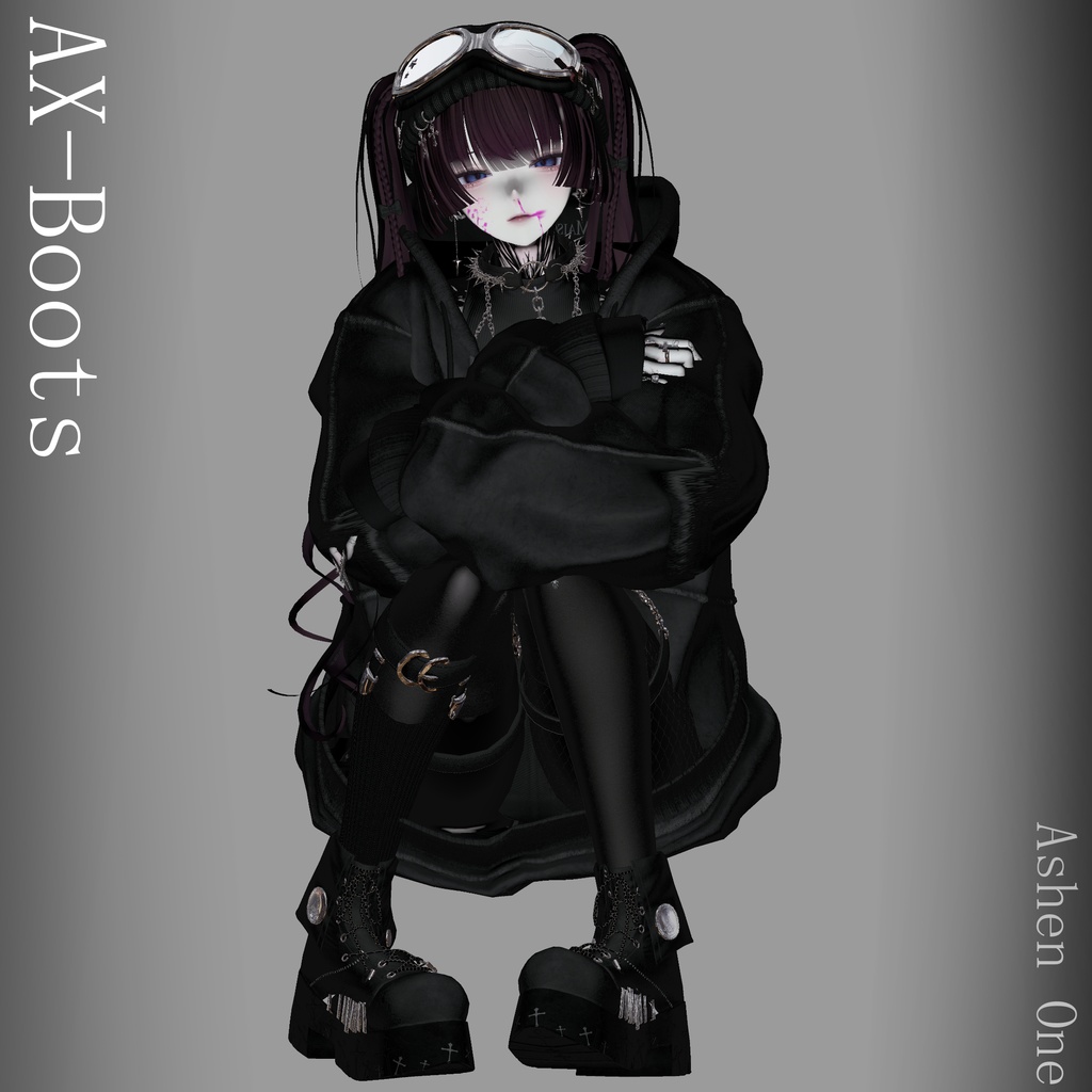 【#Ashenclothes】AX Boots【VRChat】
