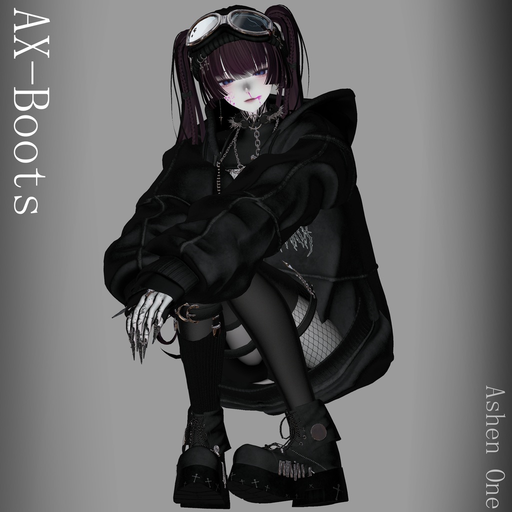 【#Ashenclothes】AX Boots【VRChat】