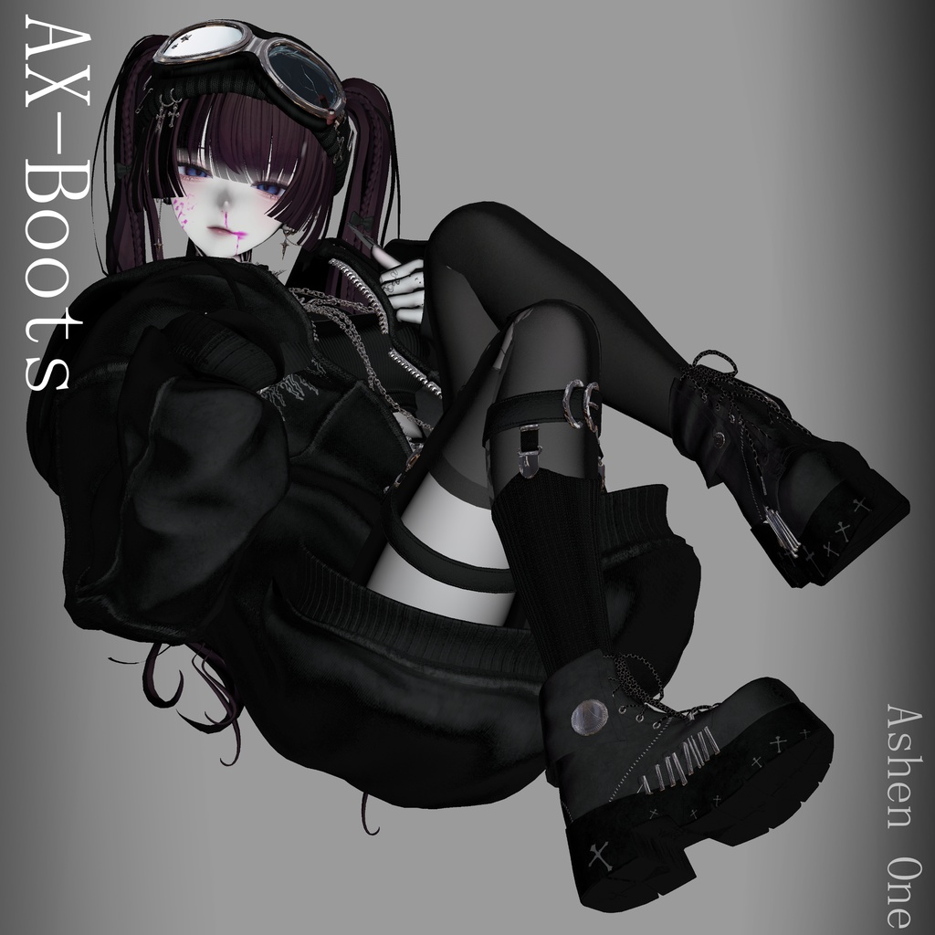 【#Ashenclothes】AX Boots【VRChat】