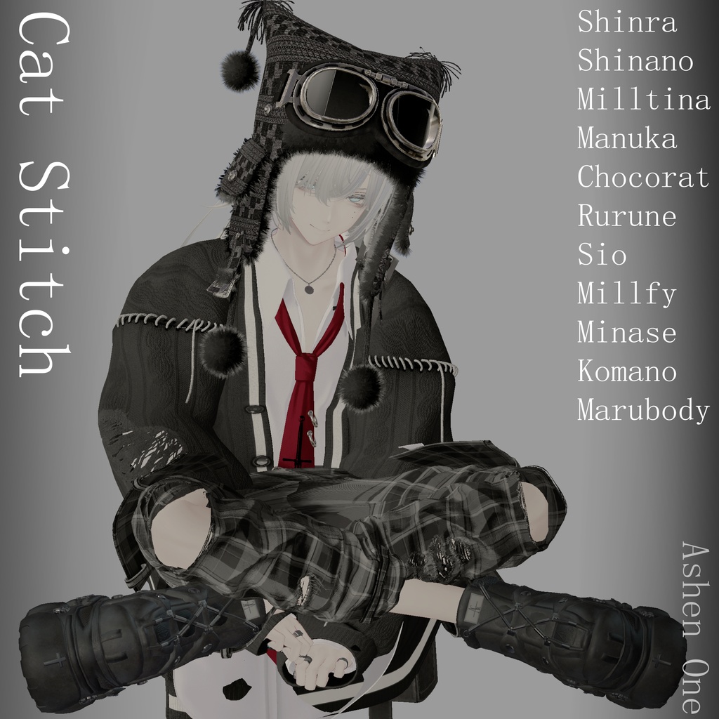 【#Ashenclothes】Cat stitch【VRChat】