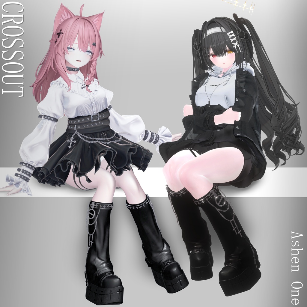 【#Ashenclothes】CROSSOUT【VRChat】 9Avatar対応