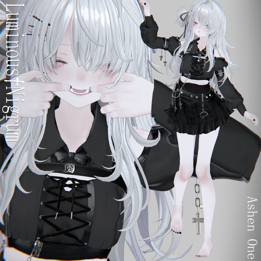 【 #Ashenclothes】Luminous†Nigrum【VRChat】 17Avatar対応