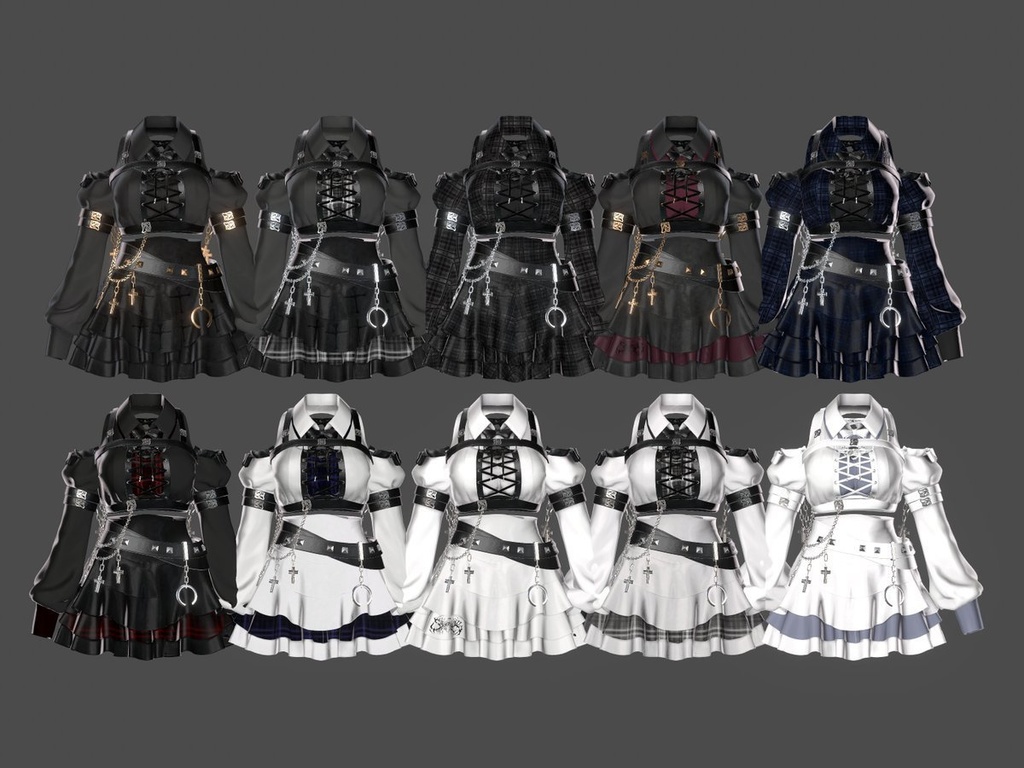 【 #Ashenclothes】Luminous†Nigrum【VRChat】 17Avatar対応