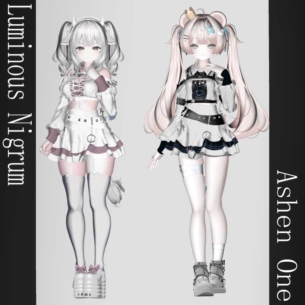 【 #Ashenclothes】Luminous†Nigrum【VRChat】 17Avatar対応