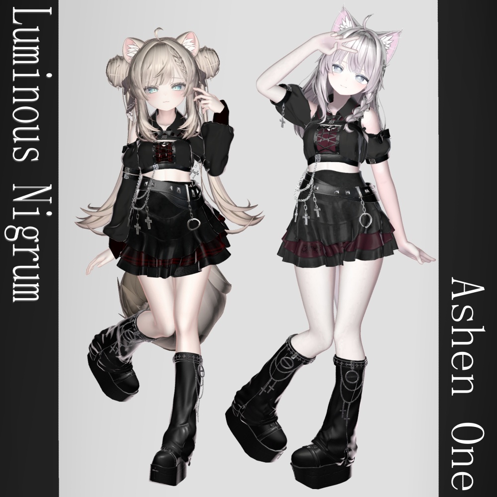 【 #Ashenclothes】Luminous†Nigrum【VRChat】 17Avatar対応