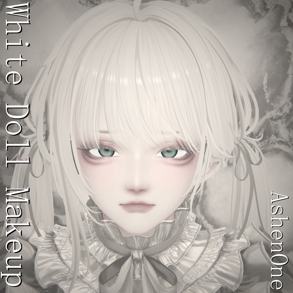 【 #Ashenclothes】Misumi White Doll Makeup【VRChat】