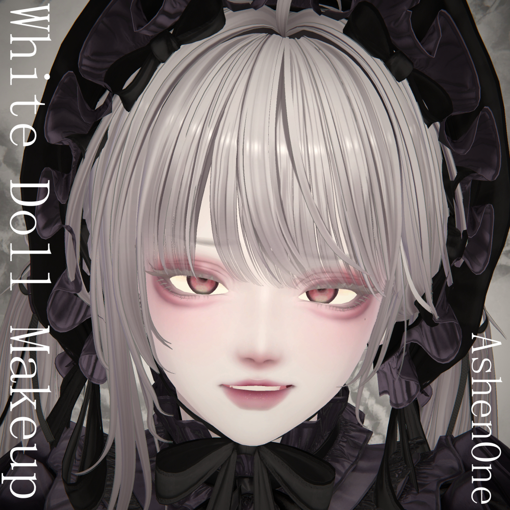 Vrchat White Robe #Ashenclothes】Misumi White Doll Makeup【VRChat】 - Ashen One - BOOTH