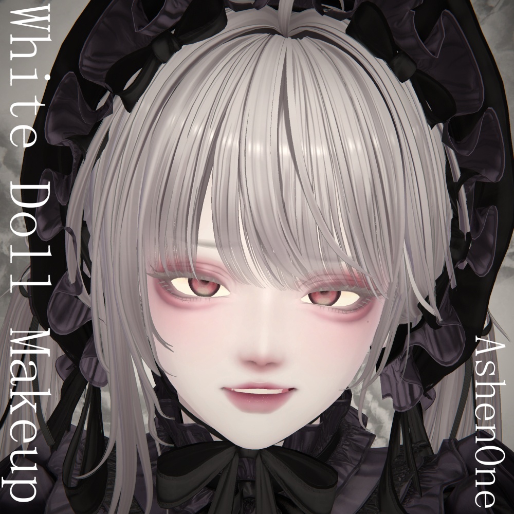 【 #Ashenclothes】Misumi White Doll Makeup【VRChat】