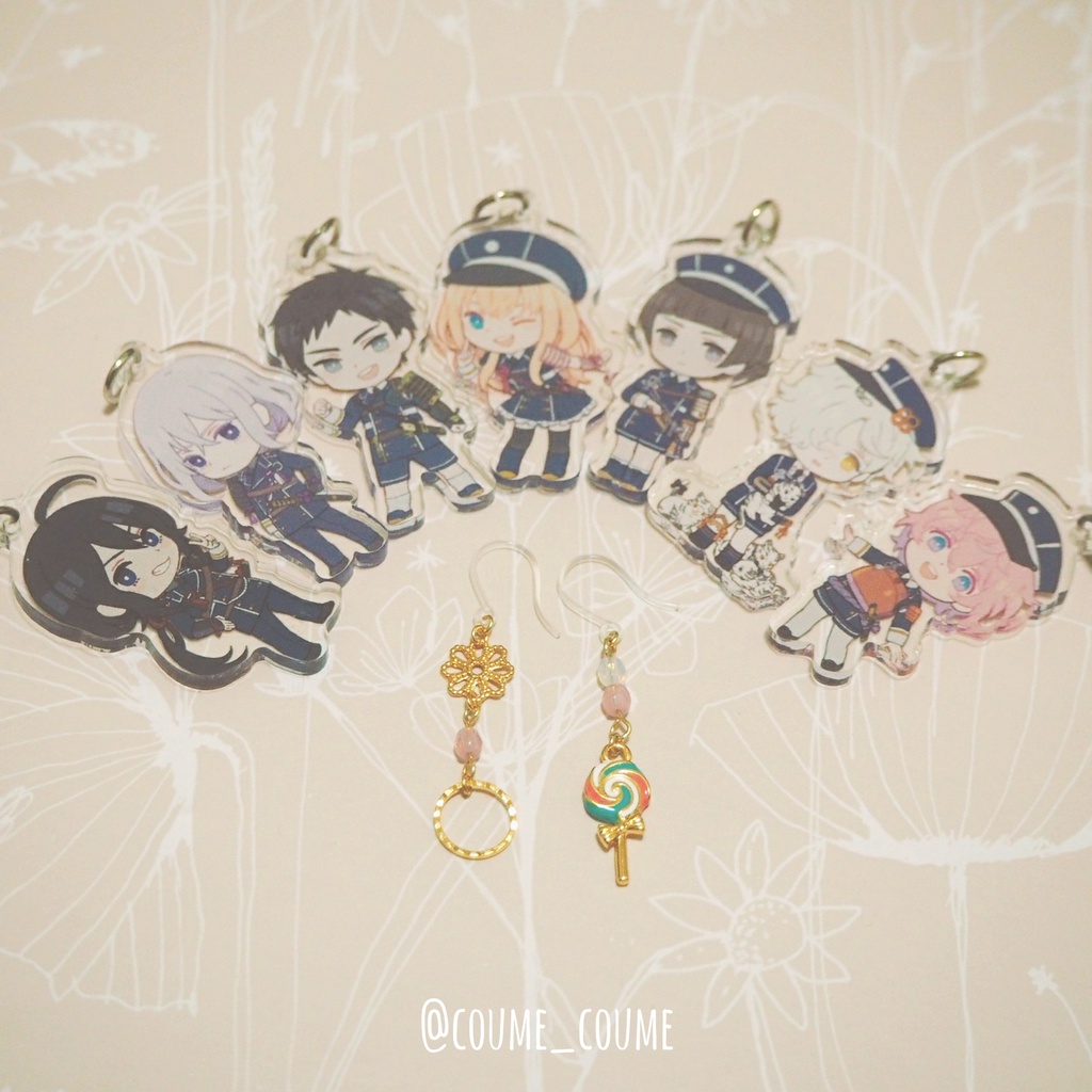 【刀剣乱舞】包丁藤四郎イメージピアス ver.1