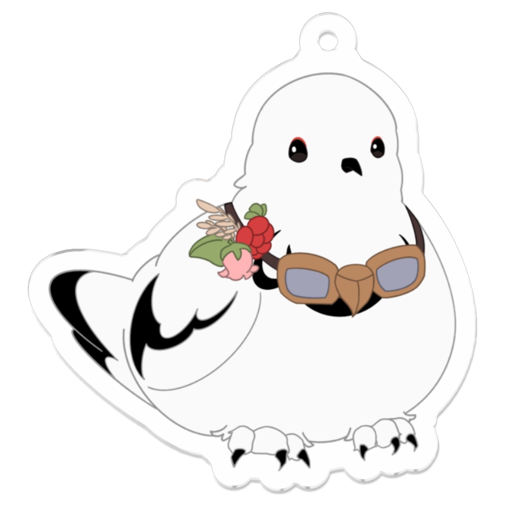 しろむぎ　アクリルキーホルダー