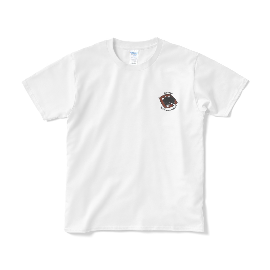 ザブトン ハチワレネコ Tシャツ