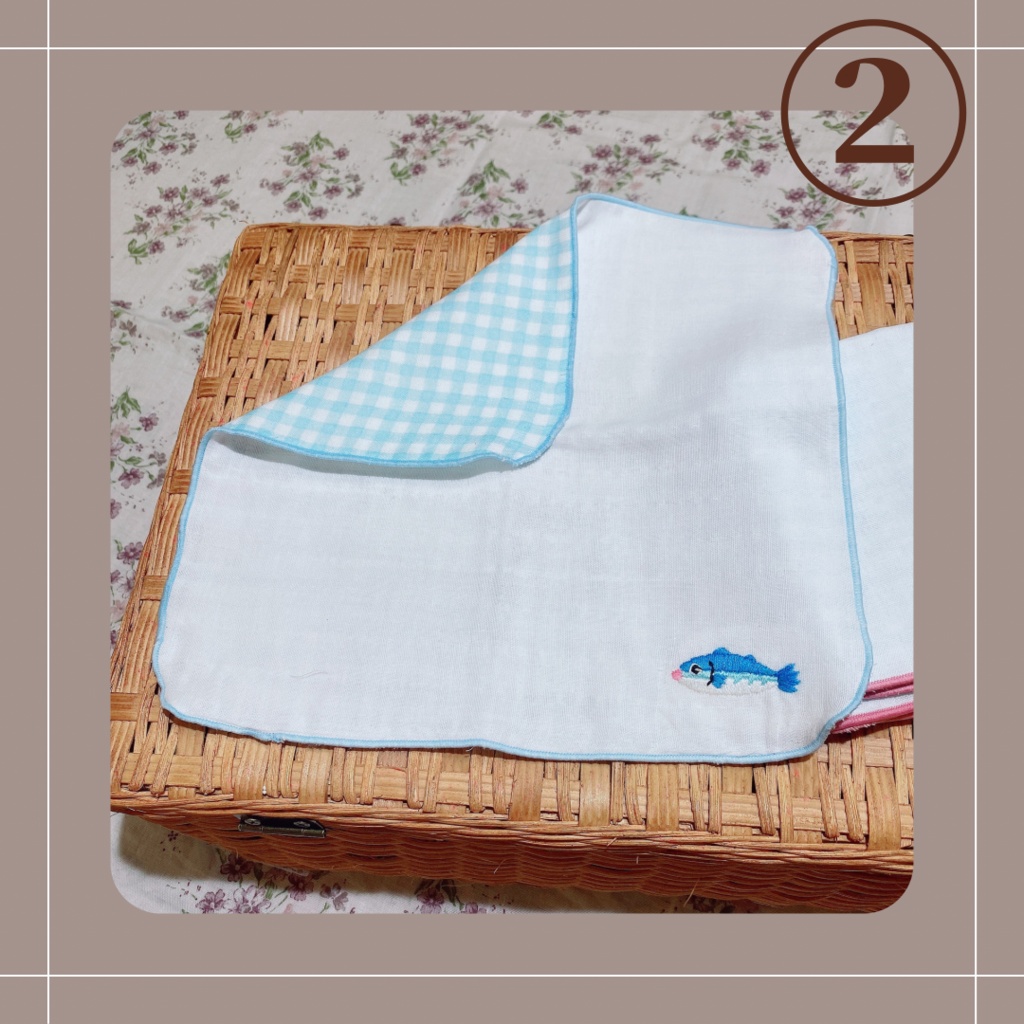 サバオリくん刺繍ハンカチ