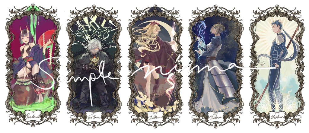 FGOモチーフタロットカード(大アルカナ22枚)