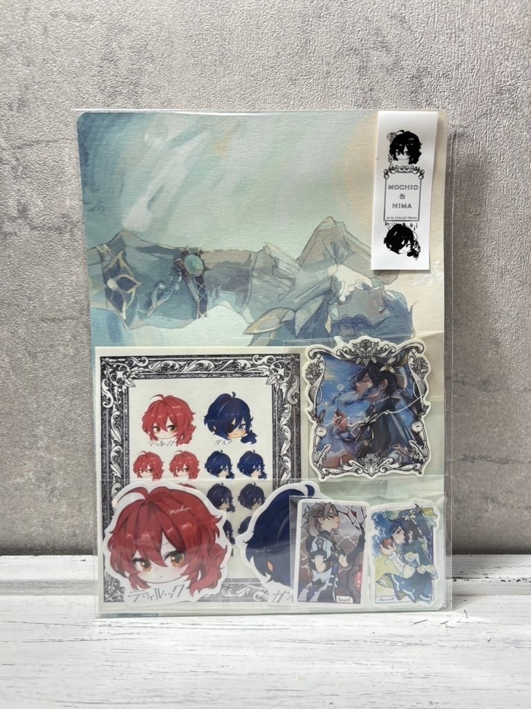 もちおさんとコラボシールセット4種