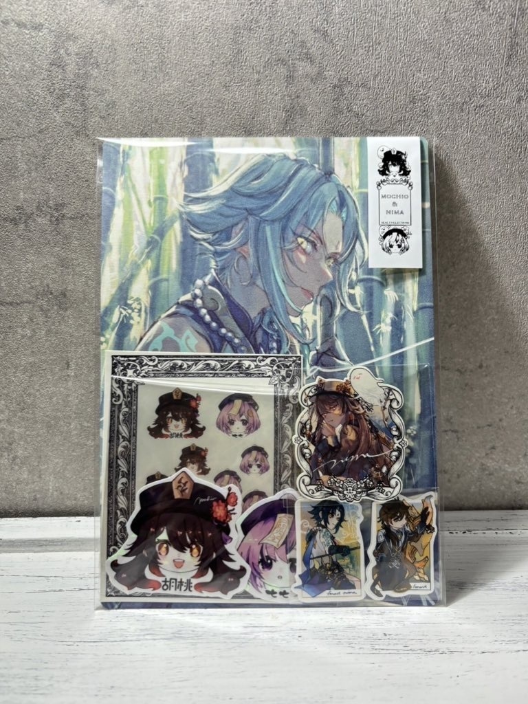 もちおさんとコラボシールセット4種