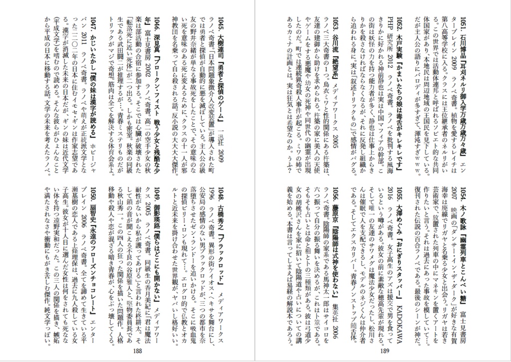 つかっちゃんの現代純文学1000冊