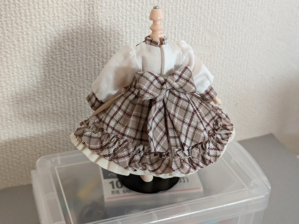 チェックスカートのセットアップ