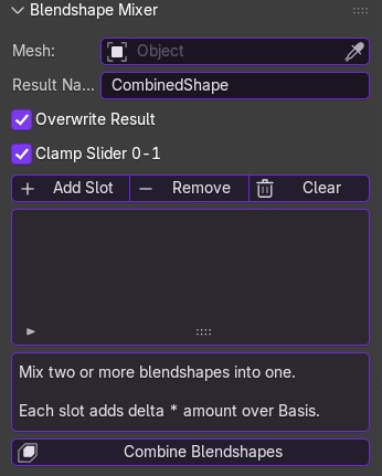 SK Manager (ShapeKey Transfer & Mixer)