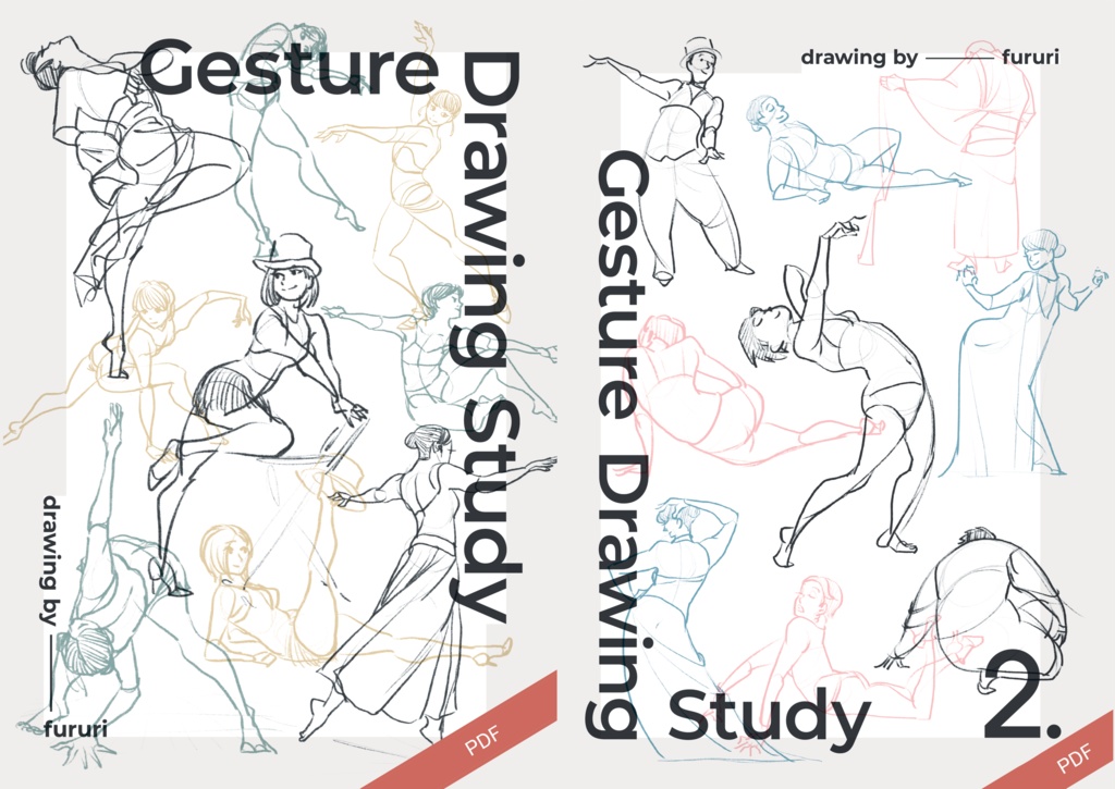 Gesture Drawing Study1+2 (PDF版)