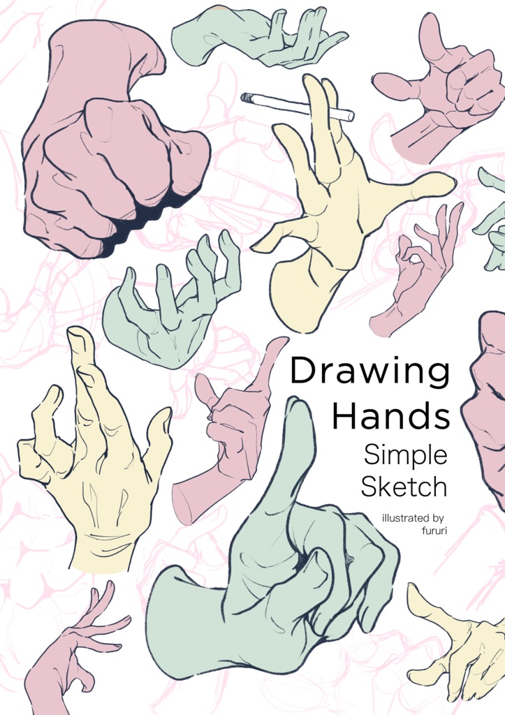 Drawing Hands Simple Sketch