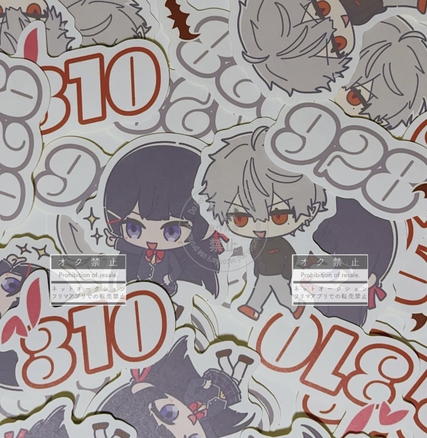 【にじそ10グッズセット】アクキー・クリカ・ステッカー