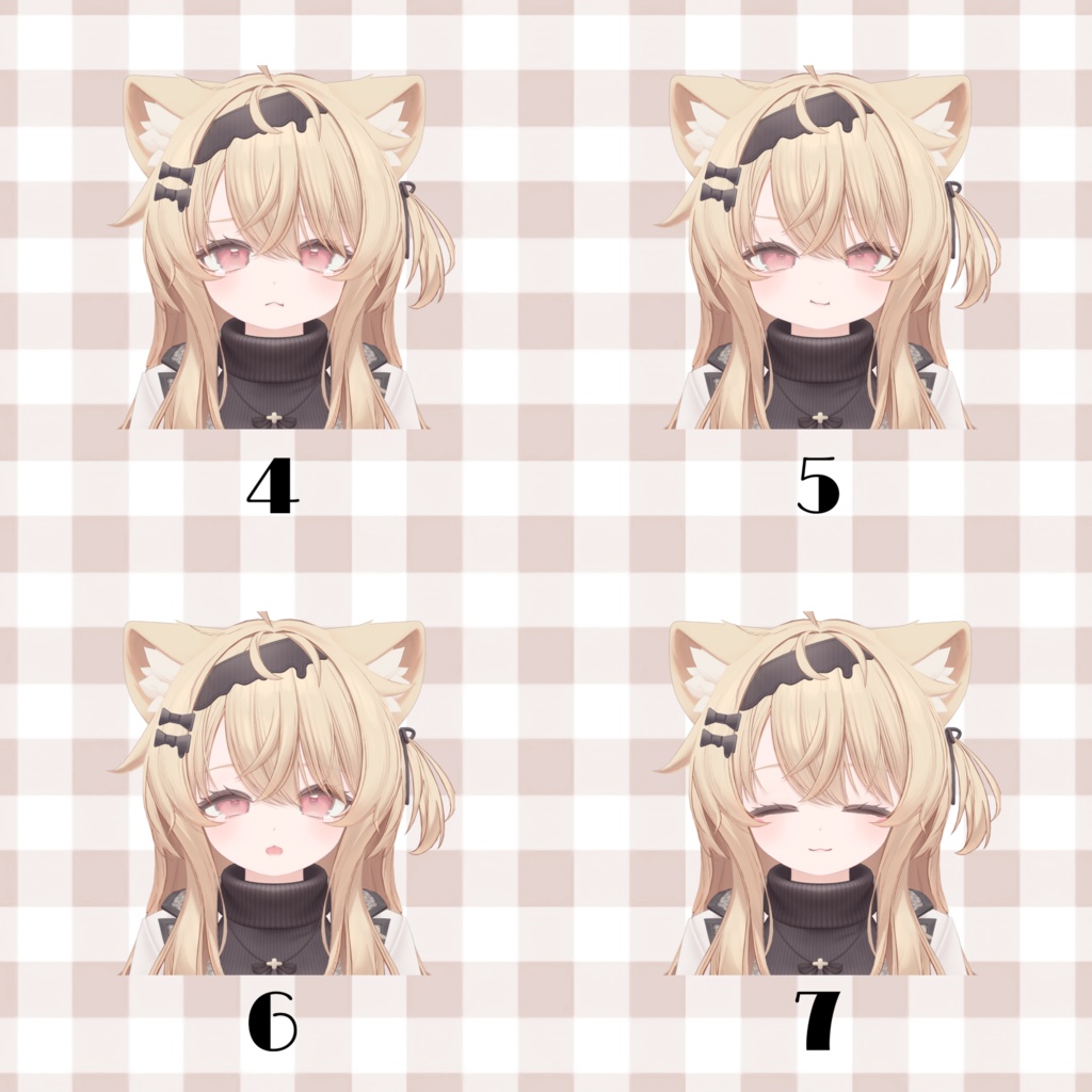 エクもちもち表情セット&HellBayuEye01