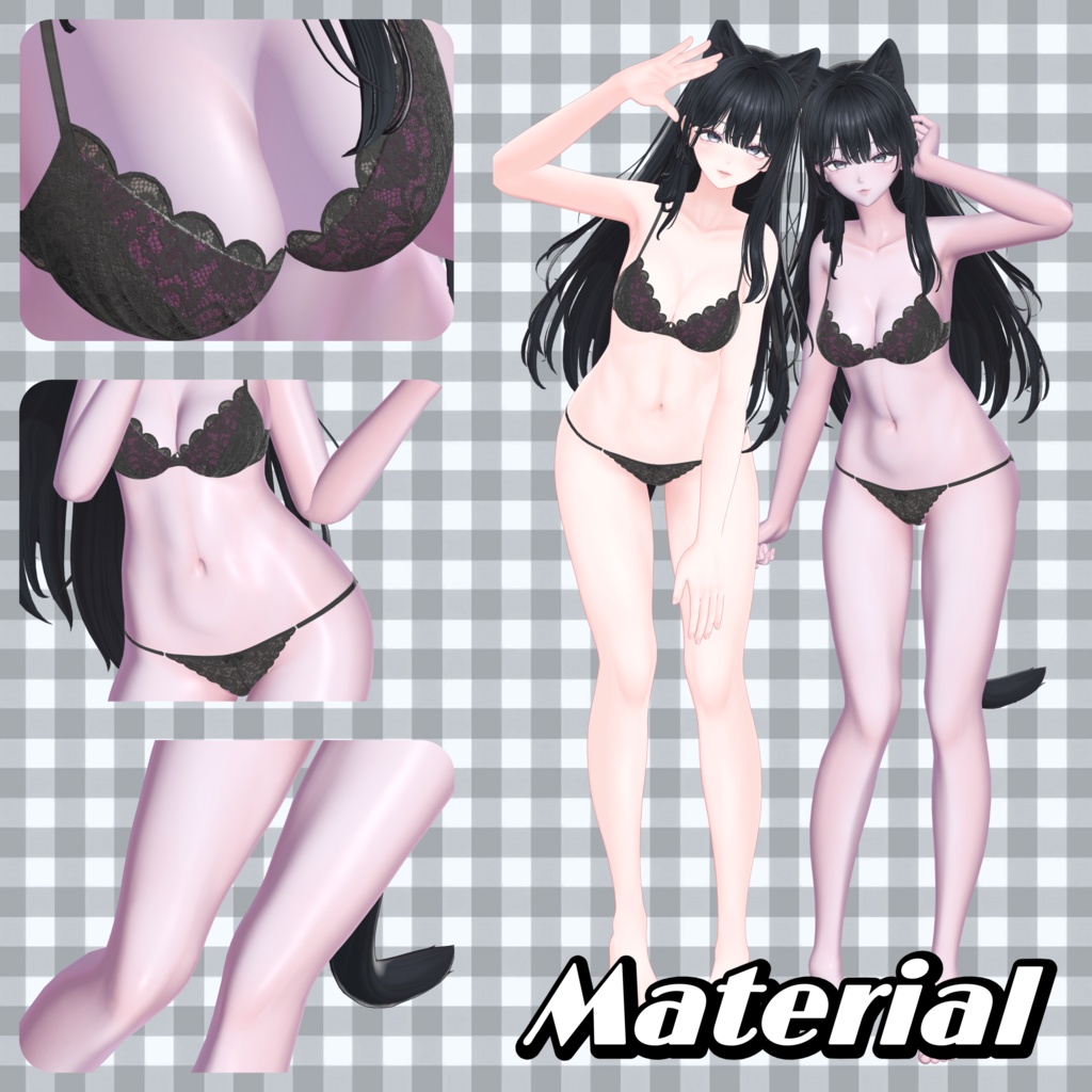 ✨️期間限定無料✨️【海咲-Misaki-】Eye&Material&Face Blendshape Set