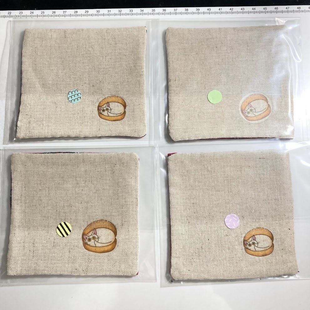 手作りコースター4枚セット