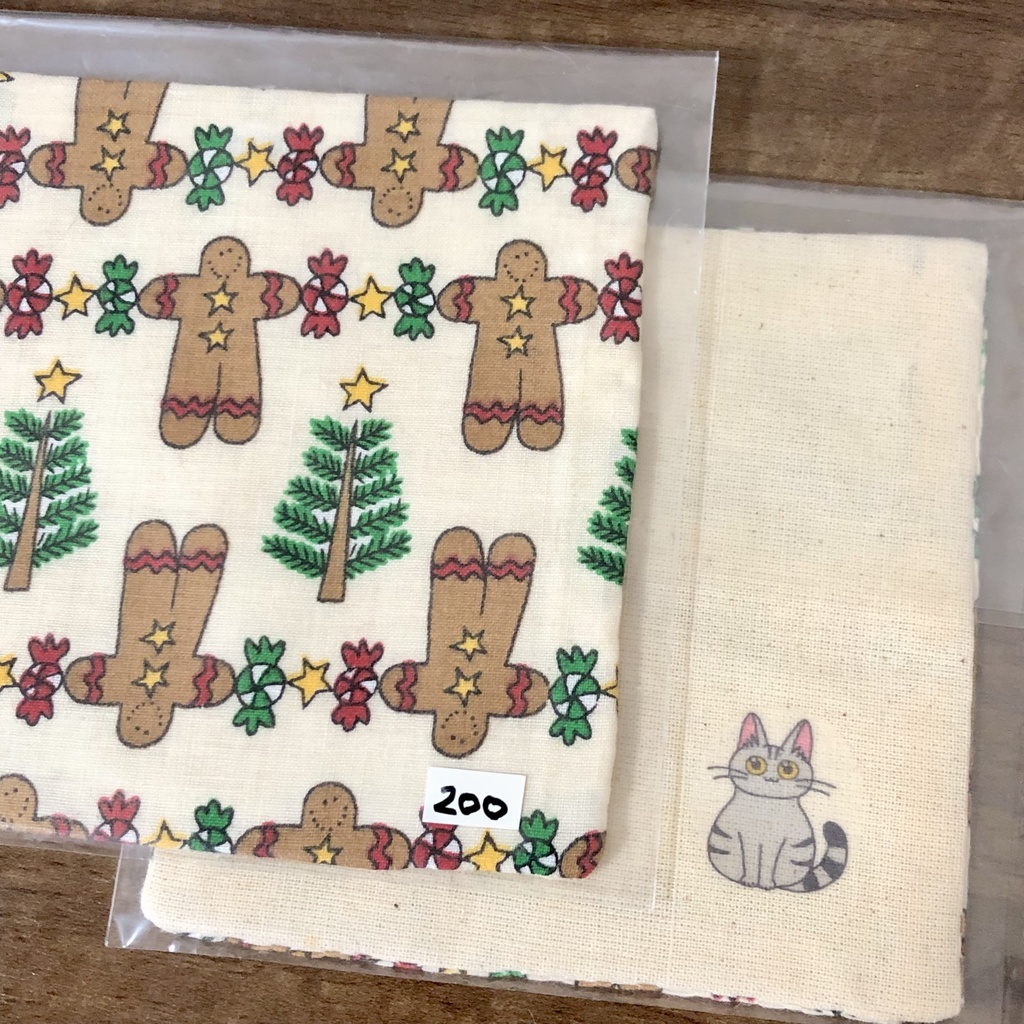 手作りコースター2枚セット(クリスマス)