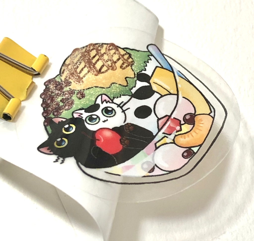 シール　和菓子屋あんこちゃん