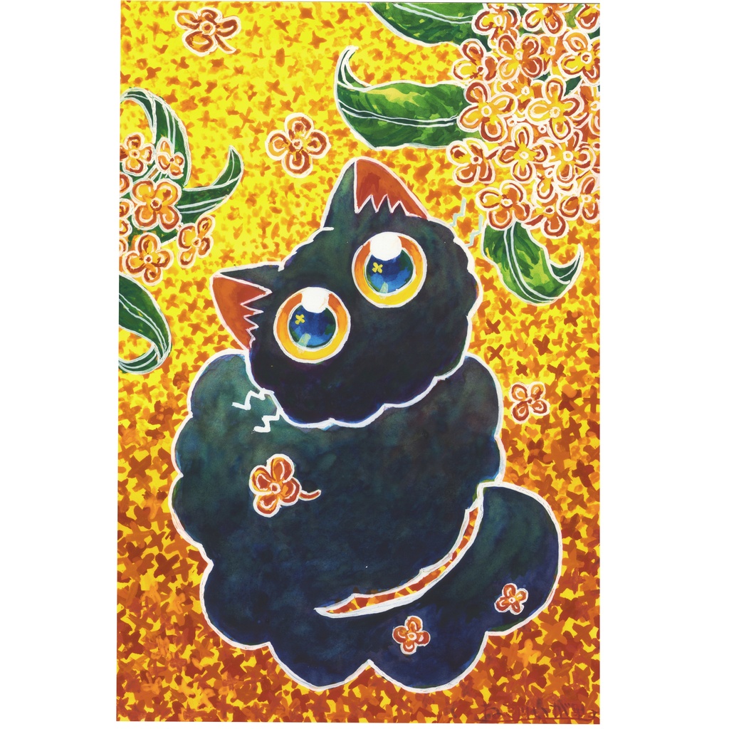 金木犀時雨（水彩原画）