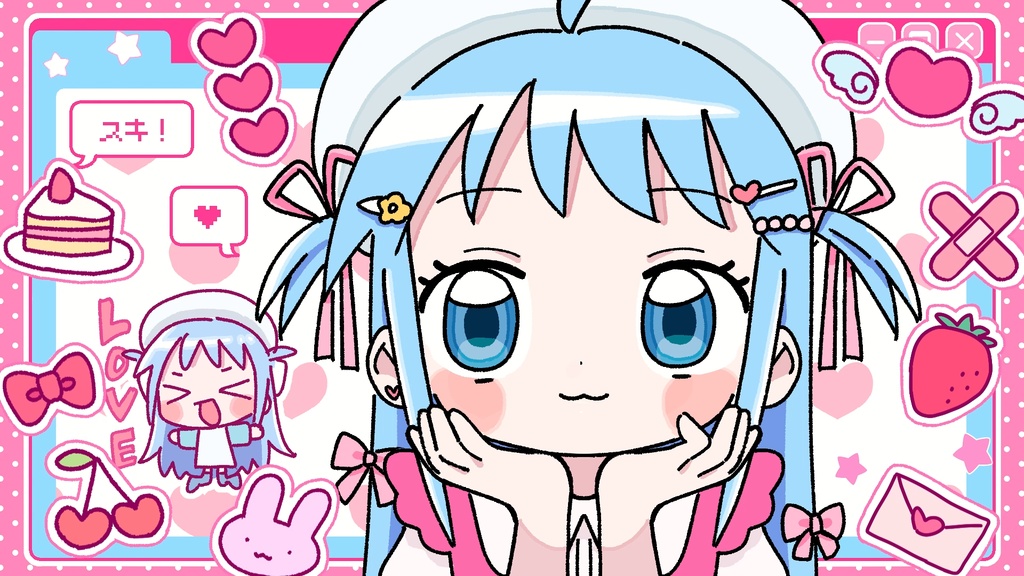 【かわいい】フリーBGM「いちご色ラブレター」 無料配布