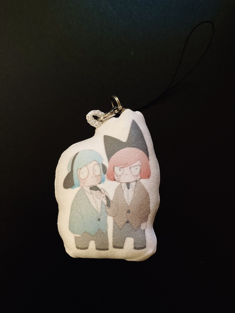 学コスキャットマンクッションストラップ(4cm)吸血鬼ルーサー缶バ(57mm)キャトマンアクリルステッカー