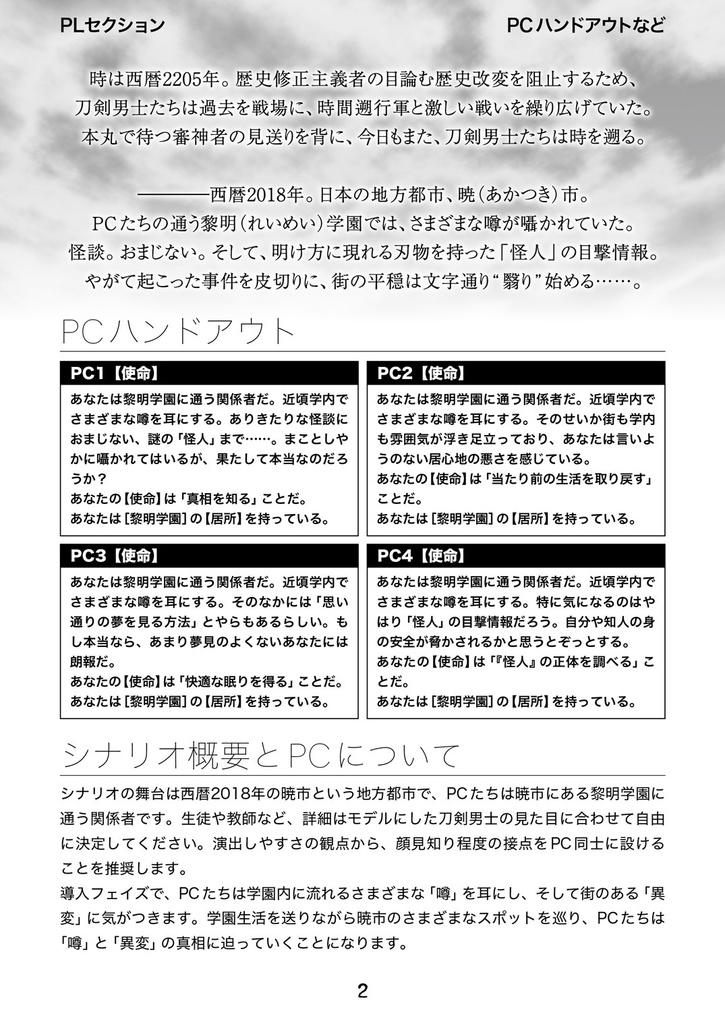 刀剣乱舞×現パロ×インセイン「かはたれ」