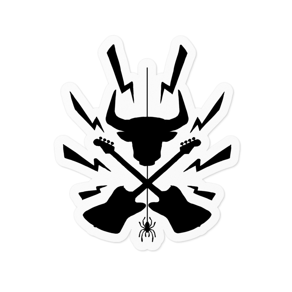 雄牛の力 ステッカー(ブラック)