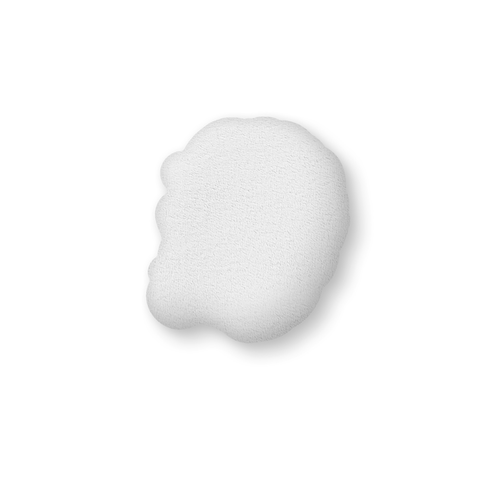 めぇこを小脇に!ふかふかクッション