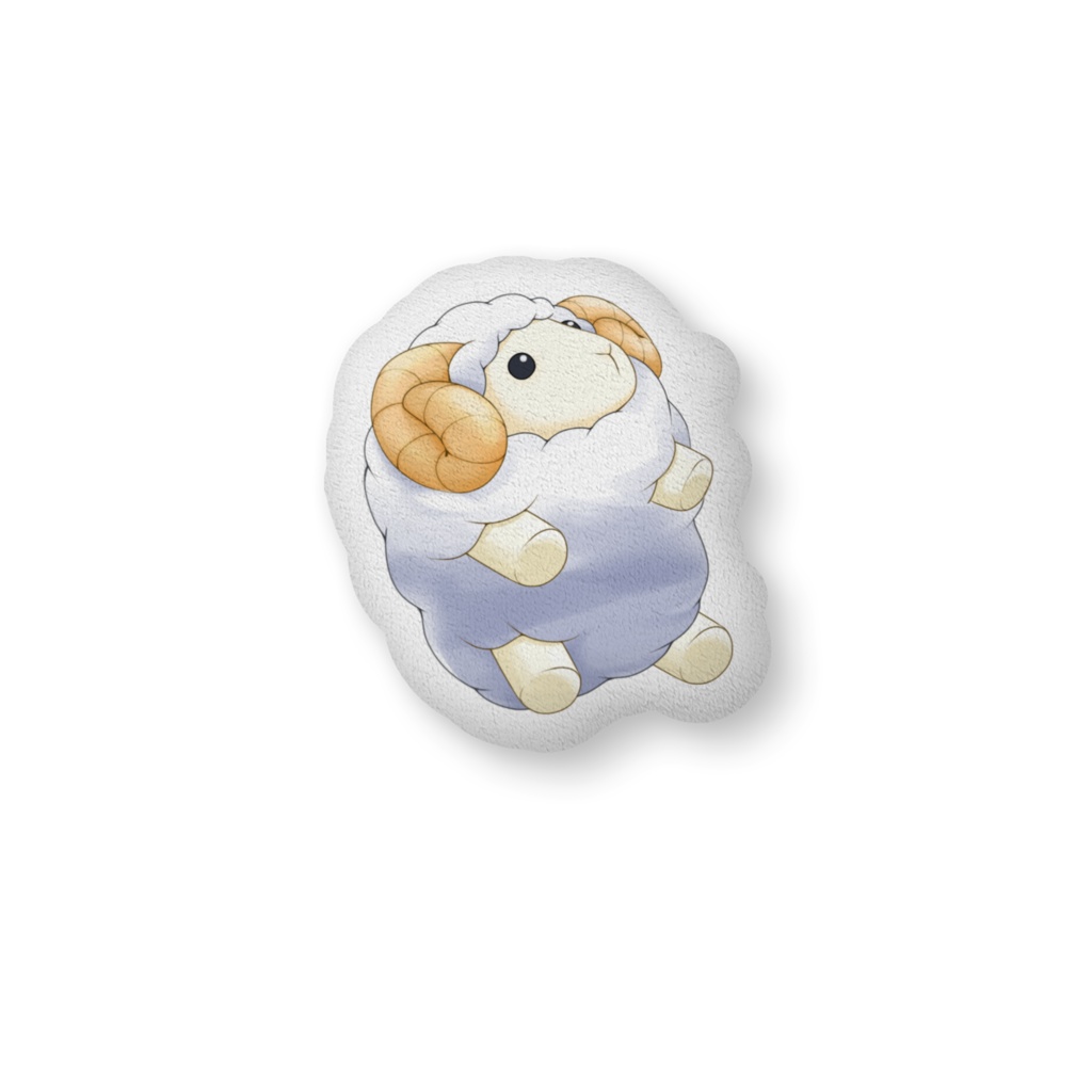 めぇこを小脇に!ふかふかクッション