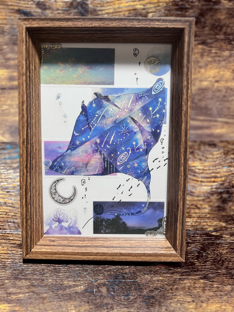 夜空舞うマンタ