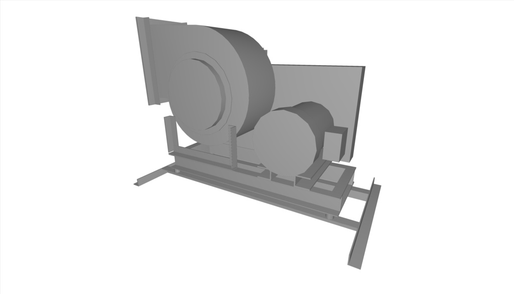 #1.5片吸い込みシロッコファン(上部水平)