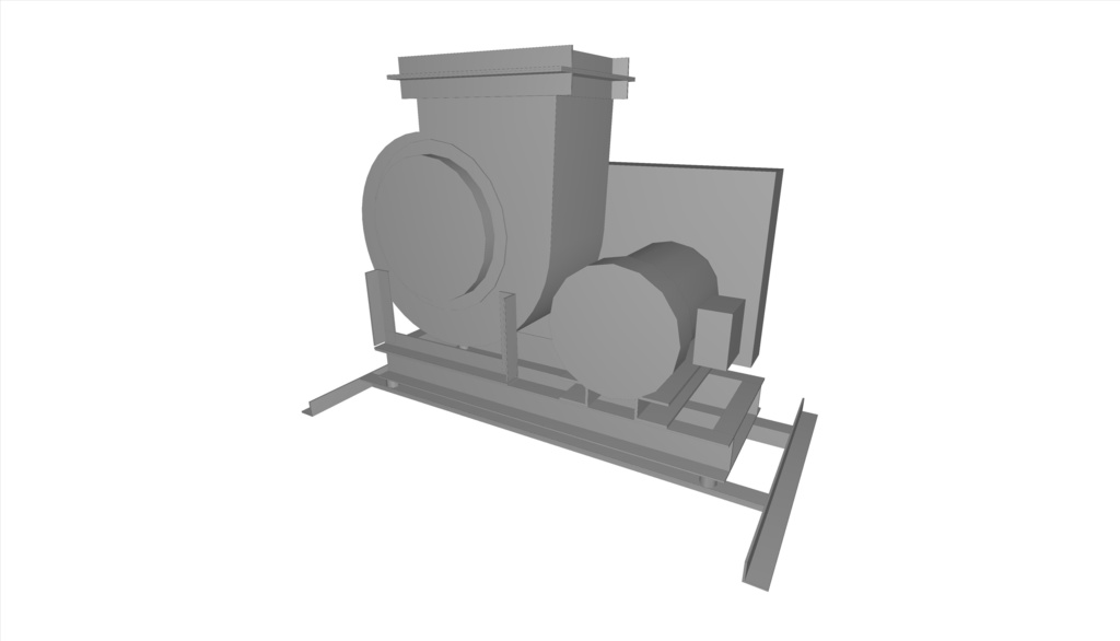 #1.5片吸い込みシロッコファン(上部垂直)