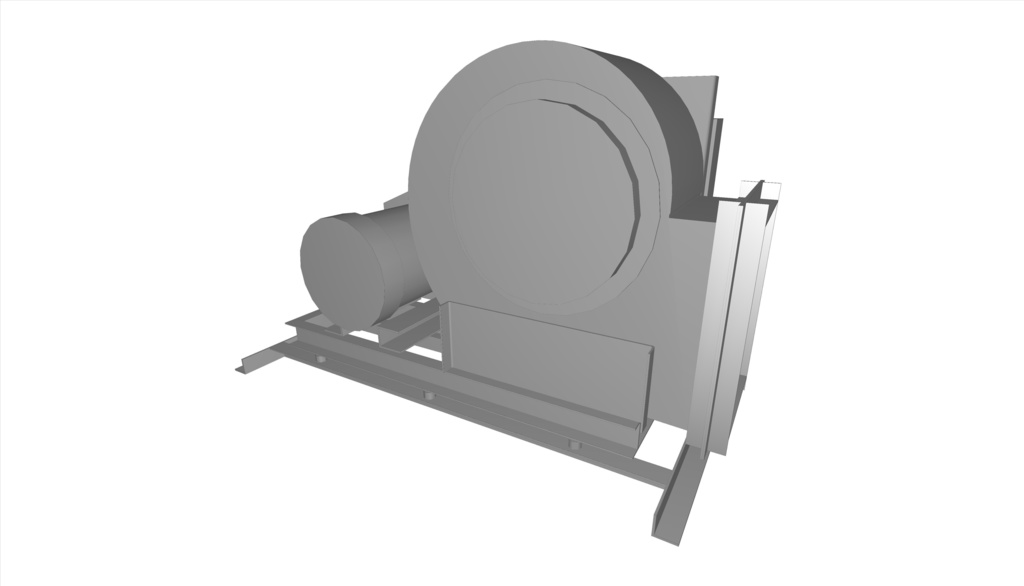 #2片吸い込みシロッコファン(下部水平)