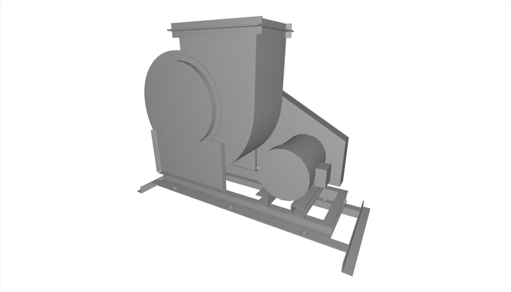 #2.5片吸い込みシロッコファン(上部垂直)