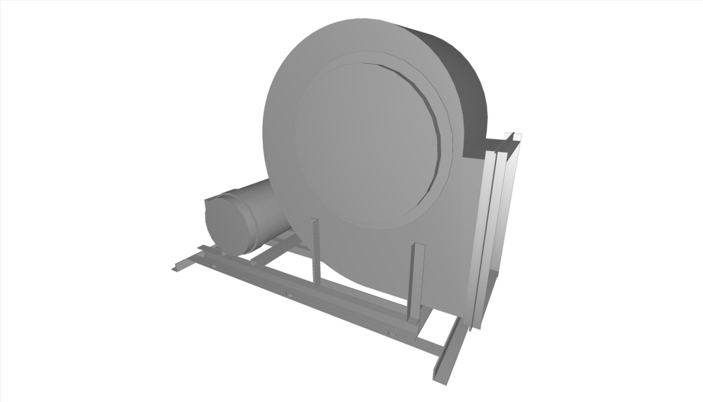 #3.5片吸い込みシロッコファン(下部水平)