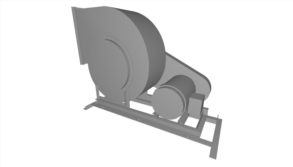 #3.5片吸い込みシロッコファン(上部水平)