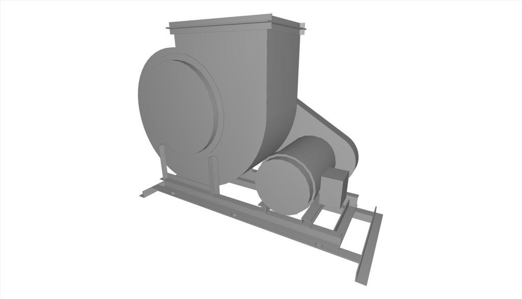 #3.5片吸い込みシロッコファン(上部垂直)