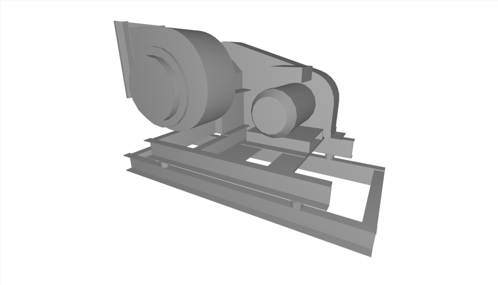 #1.0片吸い込みシロッコファン-両持ち形(上部水平)